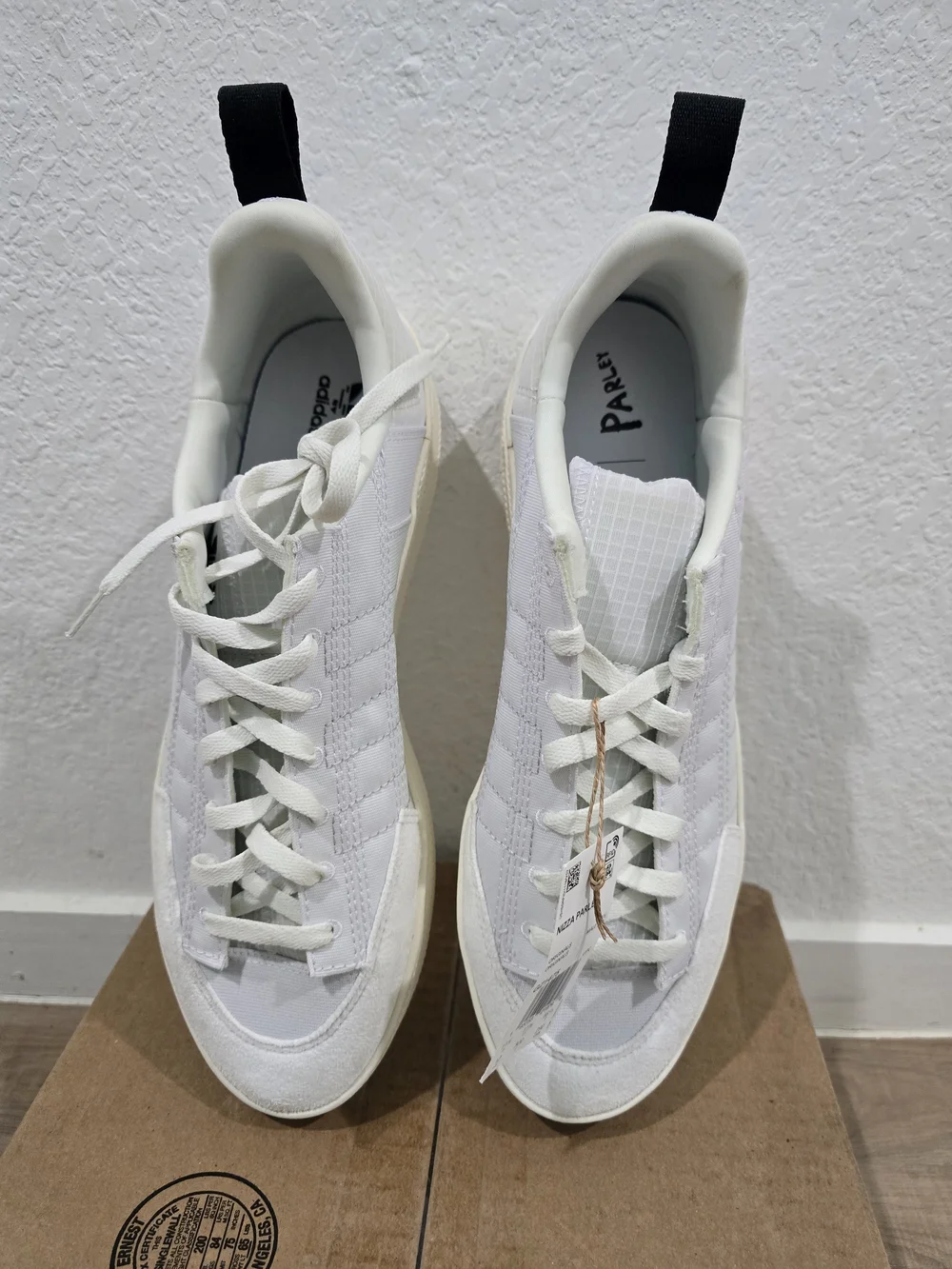 Men's Adidas Nizza Parlay White Low-Top Casual Sneakers
